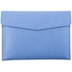 thumbnail image 1 of Carpeta de archivos A4 de cuero sintético FloreceBien, portadocumentos, resistente al agua, con cierre a presión, color azul, 1 of 5