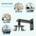 thumbnail image 2 of Luxshiny 1 Set Utility Hooks Black Aluminum Rotating Design Suitable for Wet Environment Wall Mounted for Renters, 2 of 8