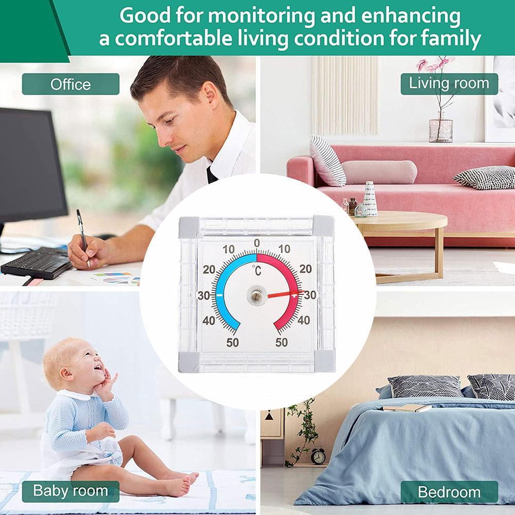 Window Indoor Outdoor Wall Garden Home Graduated Disc Measurement Hot Temperature Thermometer
