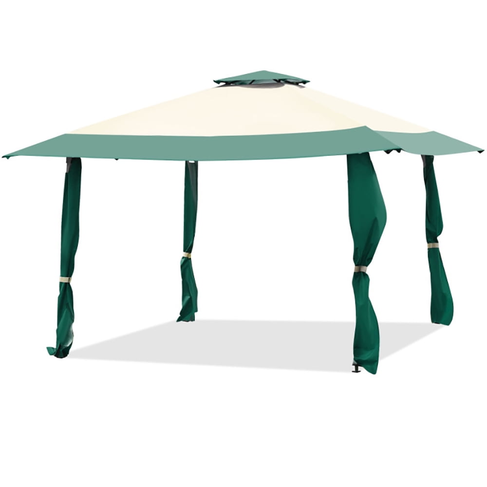 Aimee Lii 13 Feet x 13 Feet Pop Up Canopy Tent Instant Outdoor Folding Canopy Shelter, Backyard Canopy Gazebo, Green