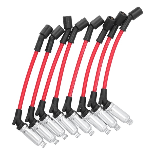 Juego De Cables De Bujía, Baja Resistencia, Resistente Al Desgaste, Cable De Encendido De Bujía, Caucho + Metal, Fácil Instalación Para Reemplazo De Automóvil Para GMC V8 Cergrey Spark Plug Ignition Wire Set