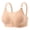 Beige, variant on Plus Size Lightly Lined Bra,No Underwire Push-Up Anti-Sagging Bra,Breathable Comfy Supportive For Women Daily Casual Wear Everyday Use Silver 42
