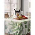 thumbnail image 6 of Eucalyptus Leaves Table Cloth, Rustic Sage Green Botanical Burlap Waterproof Tablecloth for Rectangle Tables, Reusable Washable Fabric Table Cover for Restaurant Kitchen Dining Tables 60"x84", 6 of 6