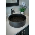 thumbnail image 4 of Thin Lip Round Column Vessel Sink - Nero Marquino Marble, 4 of 9