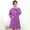 Purple, variant on ZFSBZBS Women Kitchen Apron with Big Pockets,Chef Long Sleeves Waterproof Apron for Cooking Baking Cleaning Work