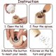 thumbnail image 4 of 2pcs Salt and Pepper Grinders, Wooden Ceramic Grinder, Easy Grind Manual Spice Grinder, Durable Spice Bottle for Kitchen Supplies, 4 of 5