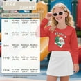 thumbnail image 7 of COEQINE Girls Crop Tops Long Sleeve Sweatshirt for Fall, Soft Everyday Crewneck Pullover Loose Fit T-Shirts for 13-14 Years Teen Kids, Santa Claus Ho Ho Ho, 7 of 7
