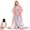 Pink, variant on CONCETTA Wearable Heated Blanket 70"x50", Electric Throw with Sleeves & Foot Pockets,10 Heat Settings,1‑9H Auto‑Off Timer, Machine Washable for Couch Bed, Gray