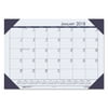 House of Doolittle Recycled EcoTones Ocean Blue Monthly Desk Pad Calendar, 18 1/2 x 13, 2018