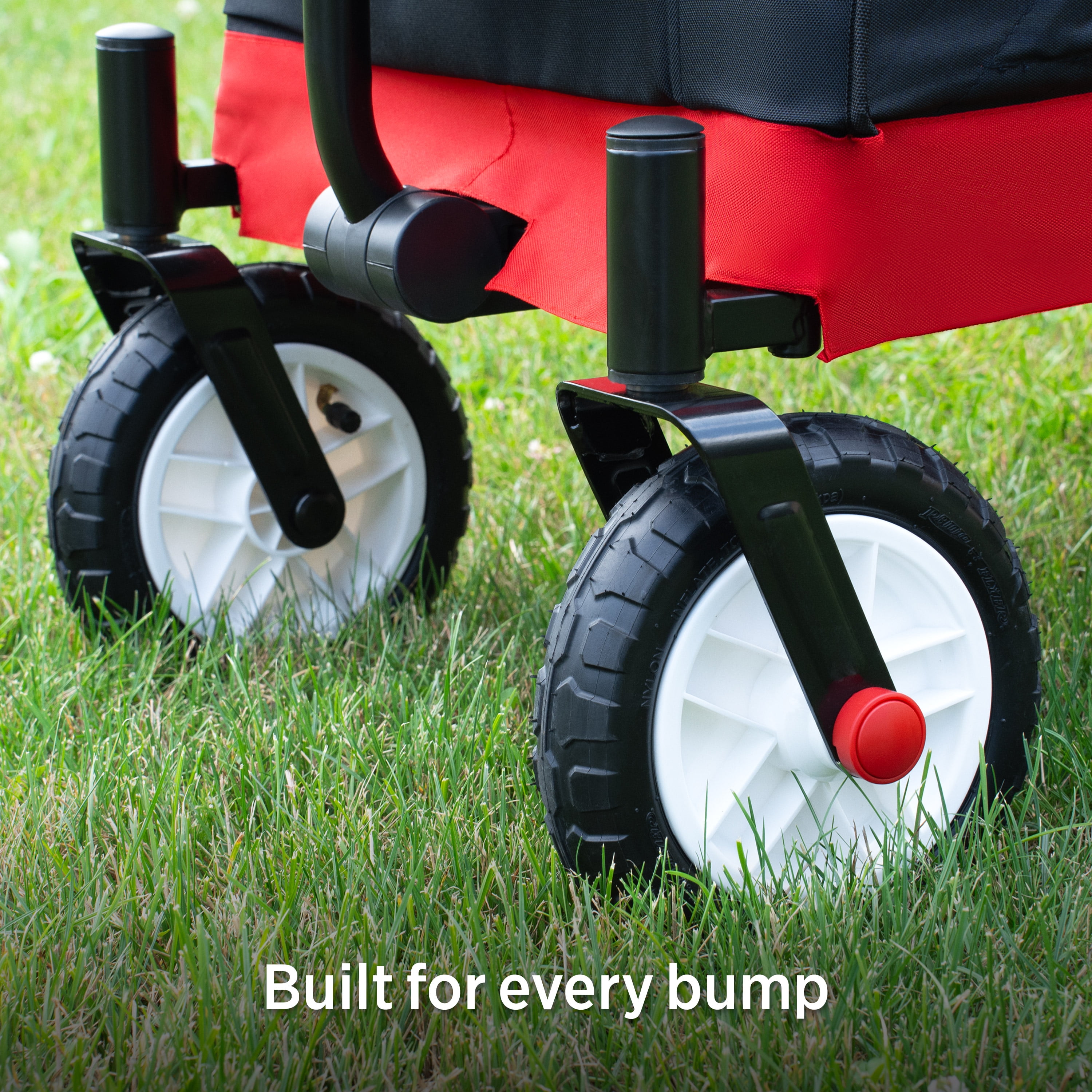 Radio Flyer All-Terrain Kid & Cargo Push Folding Wagon, Air Tires