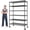 Black, variant on REIBII 6-Tier Wire Shelving Unit with Wheels, 82"H x 45"W x 18"D, 1200LBS Capacity,Adjustable Metal Storage Shelves for Garage,Kitchen,Pantry,Black