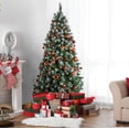 thumbnail image 3 of Prextex Copper Christmas Ball Ornaments for Christmas Decorations - 36 Pieces Xmas Tree Shatterproof Ornaments with Hanging Loop for Holiday and Party Decoration (Combo of 6 Styles in 3 Sizes), 3 of 5