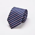thumbnail image 3 of Fancifize Men's Solid Color Ties Necktie for Business and Wedding Stripe Ties Pattern Formal Designer Neckties, 3 of 4