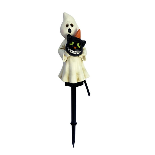 Decoración para Halloween Luces exteriores de fantasma de Halloween con energía Solar, diseño de atmósfera creativa, decoración impermeable para paisaje de jardín y patio(Buy 2 save 10%)
