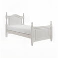 thumbnail image 5 of Twin Size Wooden Platform Bed Frame with White Finish, No Box Spring Needed, for Bedroom, 5 of 5