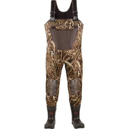 Oak Lacrosse Waders - LaCrosse Mallard II Waterproof Youth Chest Wader Realtree Max-5 With Removable EVA Footbed - Size 6