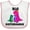 White and Pink, variant on Inktastic Big Sistersaurus Girls Baby Bib