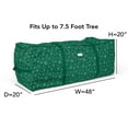 thumbnail image 2 of Covermates Keepsakes Christmas Tree Cinch Bag - Superior Protection, Cinch Straps, Fits Up To 9 to 11-Foot Tree - Holiday Storage, Green Snowflake, 2 of 9