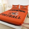 thumbnail image 3 of jejeloiu American Rugby Game Bed Sheets,Football Sport King Sheets For Teens 4-Piece, 3 of 7