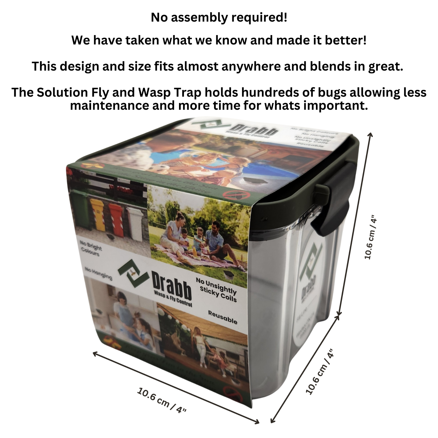 Drabb Discreet 2-Pack Wasp & Fly Traps