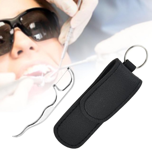 Juego de 2 Palillos de Dientes Portátiles de Acero Inoxidable Macarena