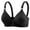 Black, variant on Ohufall 2025 Summer! Bras for Womens,Women's Non Steel Ring Style Gathered Middle Button Breathable Underwear Daily Bra, 36B/C-42B/C
