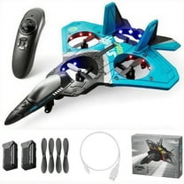 2025 New Jet Fighter Stunt RC Airplane,  Durable Foam Lightweight Body，2.4GHz Remote Control With 360 °   Stunt Rotation, RC Toy For Kids & Adults, Includes 2 Batteries.