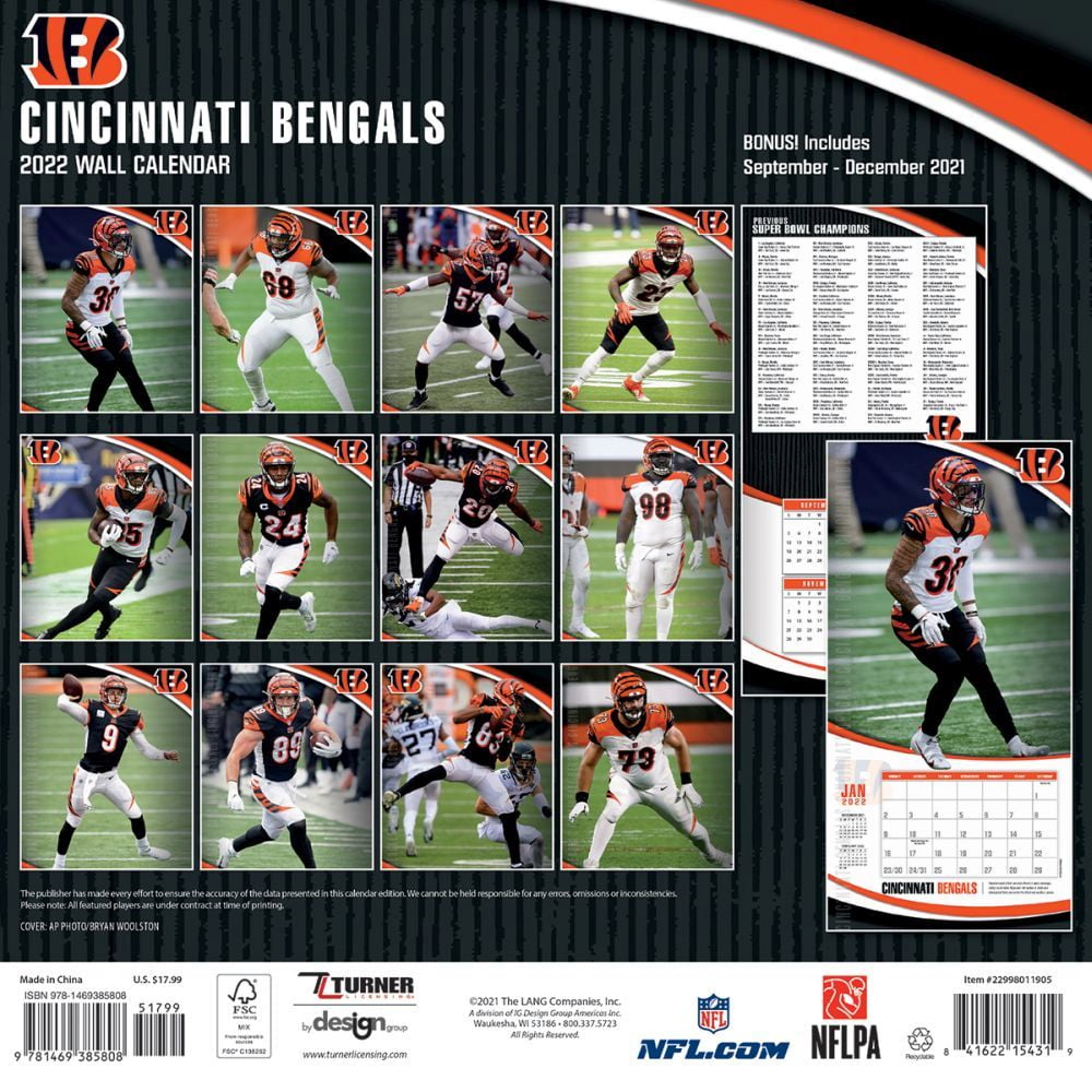 cincinnati-bengals-2022-12x12-team-wall-calendar-other-walmart-com