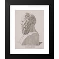 thumbnail image 2 of Jacob Kornerup 14x18 Black Modern Framed Museum Art Print Titled - Bust of Socrates (1853 - 1854), 2 of 5