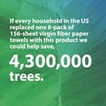 thumbnail image 3 of Seventh Generation 100% Recycled Paper Towel Rolls, 8 Rolls, 2-Ply, 11 x 5.4 Sheets, 156 Sheets/RL, 3 of 5