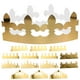 thumbnail image 1 of KAKOWELY 15 coronas de papel para fiestas, gorros de corona para fiestas de cumpleaños, coronas de papel plegables, tocados para fiestas., 1 of 5