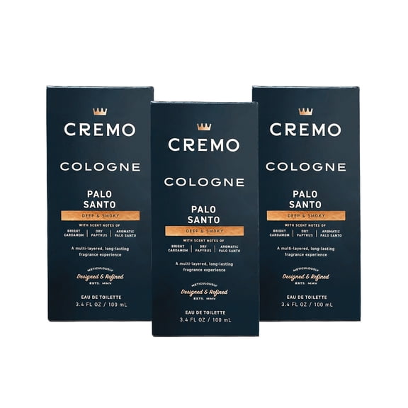 Cremo Reserve Collection For Men Cologne No. 18 Palo Santo, 3.4 Fl. Oz. - Pack of 3