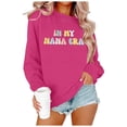 thumbnail image 2 of Tanghaowl Women Sweatshirt Ladies Fashion Casual Letter Printed Long Sleeved Hoodie Top with Soft Breathable Material Hot Pink XXL, 2 of 3
