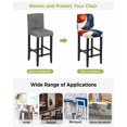 thumbnail image 3 of Navy Blue Burnt Orange Bar Stool Covers Set of 2, Modern Boho Art Geometric Stretch Washable Bar Chair Covers with Backs, Removable Pub Counter Height Chair Cover for Kitchen Dining Room Cafe, 3 of 7