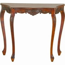 International Caravan 3875 Carved Four Leg Scalloped Wall Table