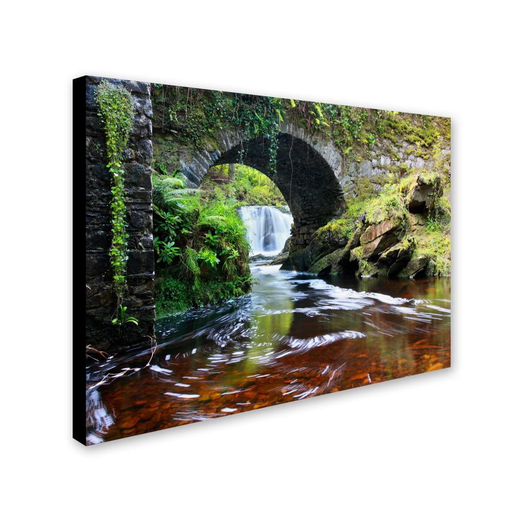 Trademark Fine Art "Lush River" Canvas Art by Pierre Leclerc
