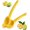 Yellow, variant on Lemon Squeezer, Fast Effortless Juice Extraction with Large Metal Citrus Juicer, Maximum Yield Lightweight Hand Lime Squeezer, Manual Lemon Juicer Press, Easy to Use Squeeze Tool, Yellow