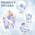 thumbnail image 3 of 200Pcs Blue and White Floral Cupcake Liners Chinoiserie Muffin Baking Liners Tulip Cupcake Wrappers Baking Cup for Bridal Baby Shower Wedding Birthday Tea Party Decor, 3 of 4
