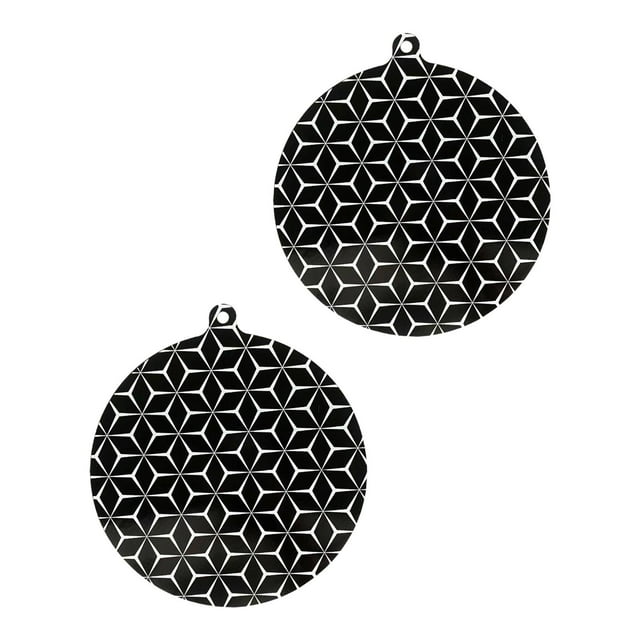 serony Tapis de Protection pour Cuisinière à Induction 2x pour Cuisinière à Induction Housse de Cuisinière Cuisine 24CM Noir 22CM