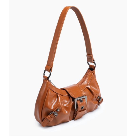 Women’s Shoulder Bags Y2K Vintage Gothic PU Leather Mini Handbag Chic Belt Buckle Totes Lightweight For Spicy Girls Daily Use Work Shopping Date Travel Fashion Designer Female Small Underarm Purse