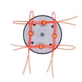 thumbnail image 2 of Cortacesped Universal Strimmer Cabeza de Plásstico Desgaste Cortacésped Jardín de la Cabeza del Jardín de Cortacésped Accesorios de Cortacésped, 2 of 7