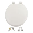 thumbnail image 2 of asiento para baño con adaptador infantil cierre lento y permajuste alargado blanco plástico, 2 of 7