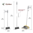 thumbnail image 3 of Eyliden Broom and Dustpan Set, Upright Stand Dustpan with Comb for Remove Dust, Extendable to 52”, Grey, 3 of 10