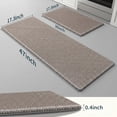 thumbnail image 4 of Kitchen mats for Floor, 2PCS Kitchen Rugs Non-Slip Water and Oil Absorbent Runner Rugs for Kitchen, Floor, Office, 17.3"x30"+17.3"x47", Grey, 4 of 7