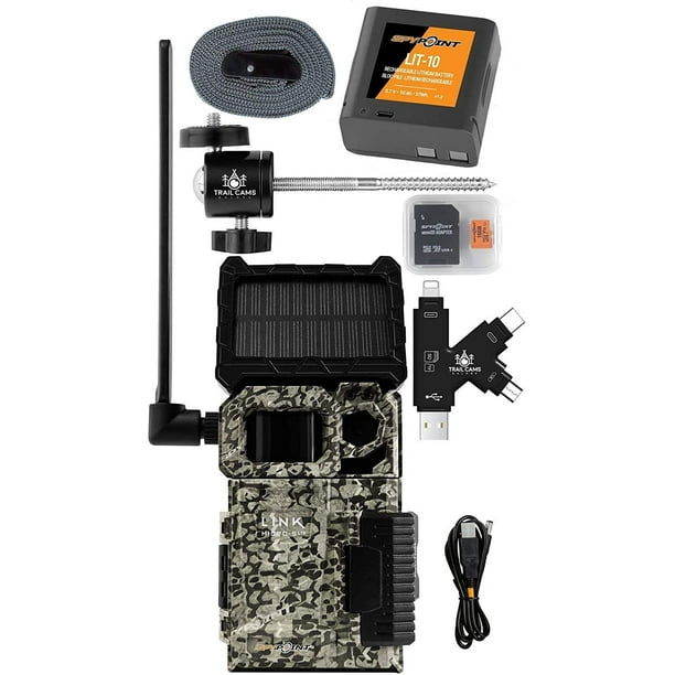 SPYPOINT LinkMicroSLTE Solar Cellular Trail Camera with LIT10