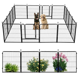 ZephyPaws Heavy Duty Metal Dog Playpen, Pack 40 inch, Pet Fence - Main Image