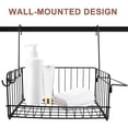 thumbnail image 5 of TABLZONE Black Hanging Storage Basket for Bathroom and Kitchen, Stylish Organizer for Supplies and Essentials, 5 of 8