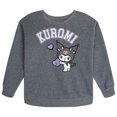 thumbnail image 2 of Hello Kitty Little Girls' 2-Piece Sweatshirt and Pants Set Kuromi Heather Grey, 2 of 4