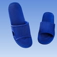 thumbnail image 5 of Mens Non-Slip EVA Slide Slippers Quick Dry Bathroom Sandals for Indoor Outdoor Lightweight House Shoes with Arch Support Blue (7.5-8.5, 9-9.5, 10-10.5),Size 7.5, 5 of 6