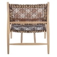thumbnail image 4 of SAFAVIEH Bandelier Leather Weave Nautical Accent Chair, Natural/Brown, 4 of 11
